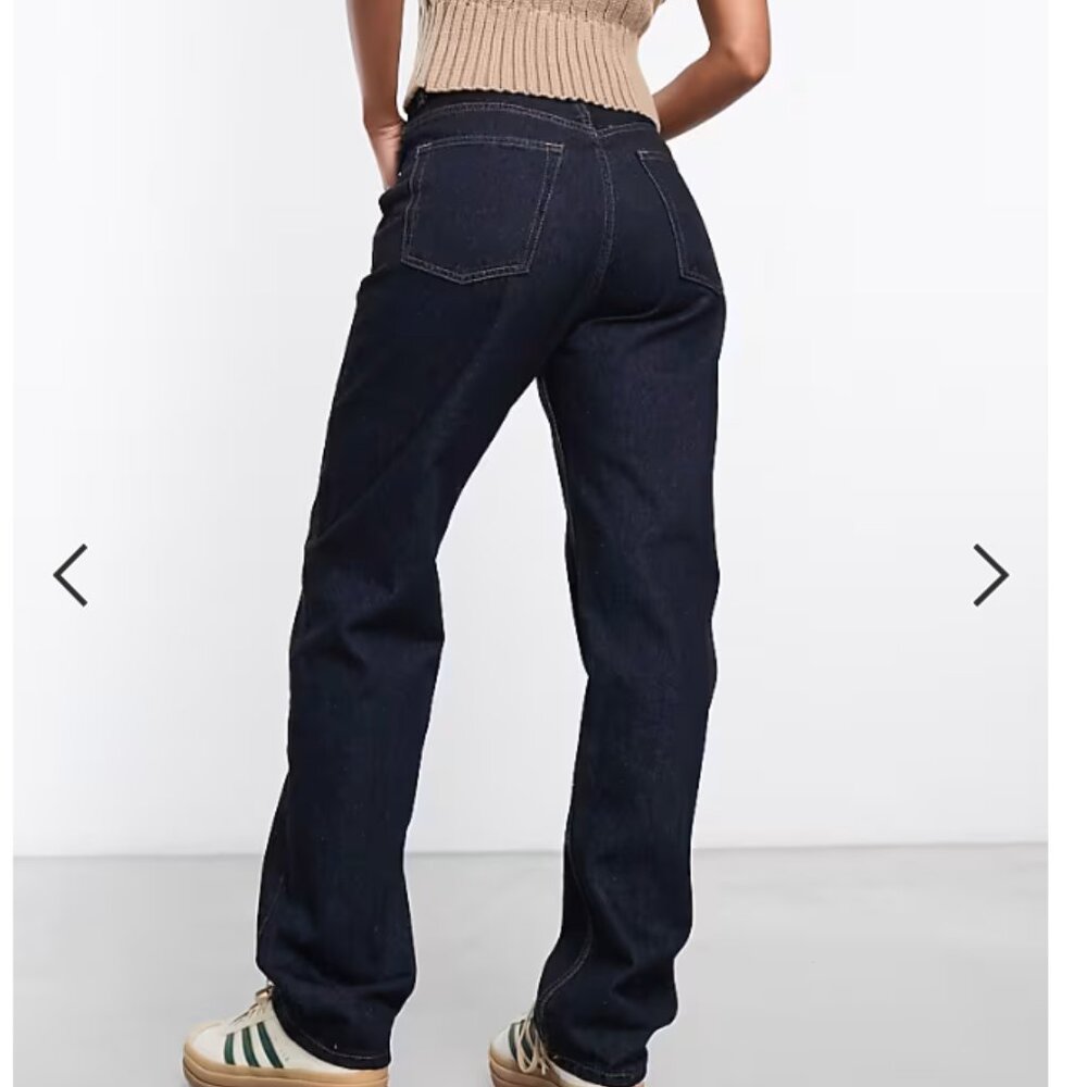 Dr. Denim Beth indigo rinse high waist straight jeans W28